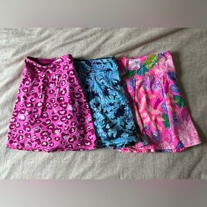 EUC Bundle of Lilly Pulitzer Luxletic Skorts (3)